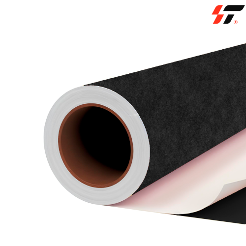 Самоклеющиеся бархатная пленка R6603 черная  (1,35*15 м)